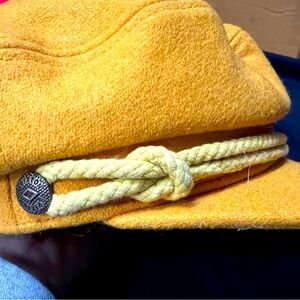 Yellow Brixton newsboy cap